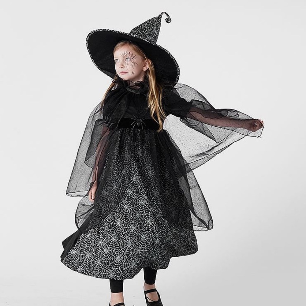 Pottery Barn Glow in the dark Witch Costume 7/8